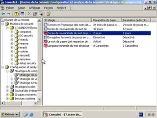 Configuration et Analyse de la sécurité
