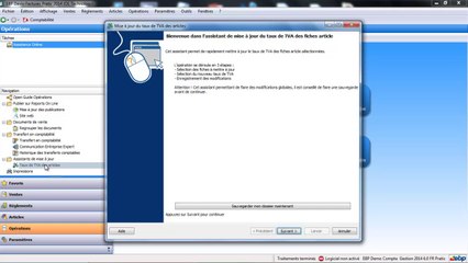 EBP Facturation Pratic 2014 : Création taux de tva 10% et 20%