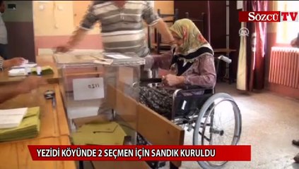 Sandık, 2 kişi için kuruldu
