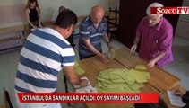 İstanbul'da sandıklar açıldı, oy sayımı başladı
