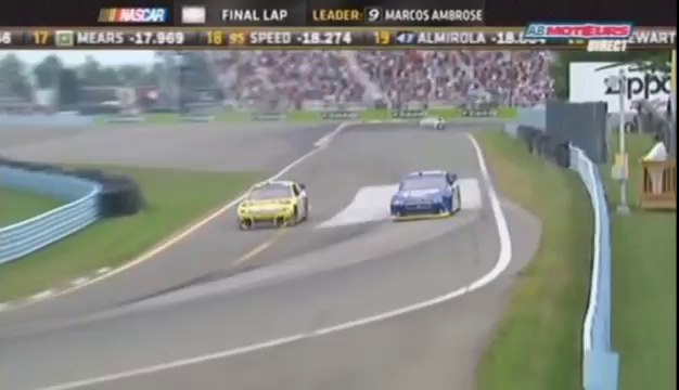 Nascar Sprint Cup 2012 Watkins Glen EPIC Battle Busch/Ambrose Win