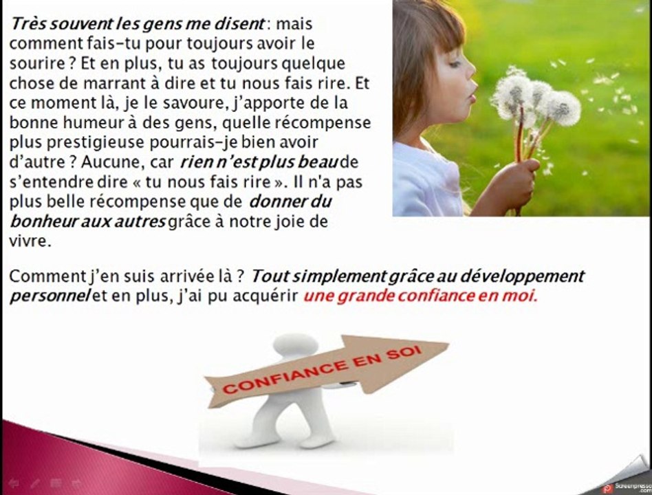 Le développement personnel avec le sourire et la bonne humeur