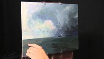 Stormy Sky & Water Demo - Part 2 - Acrylic Painting