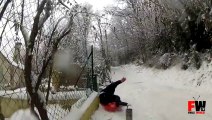 Sledding goes wrong - Fails World