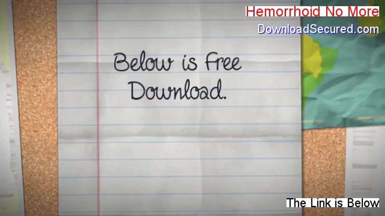 Hemorrhoid No More Review - Watch this (2014)
