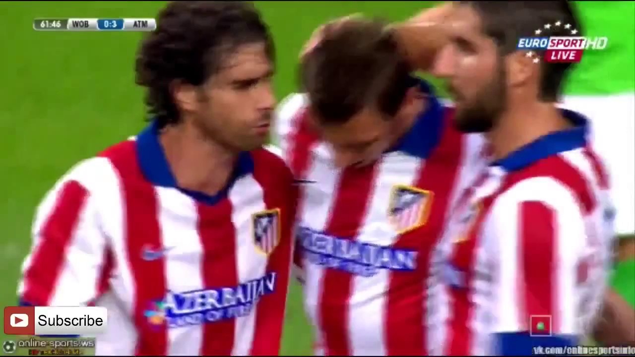 Wolfsburg 5-1 Atletico Madrid All Goals & Highlights 10.08.2014 HD