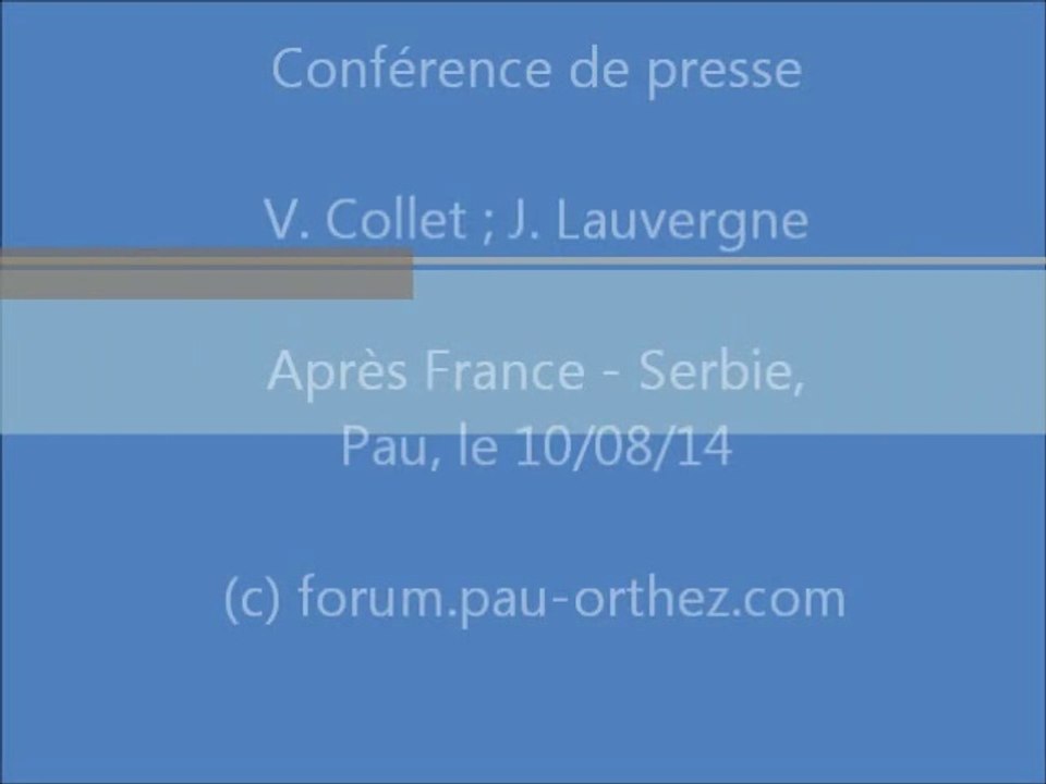 Conférrence de presse 100814