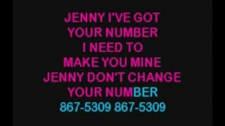 867-5309 (Jenny) Tommy Tutone Sound Choice