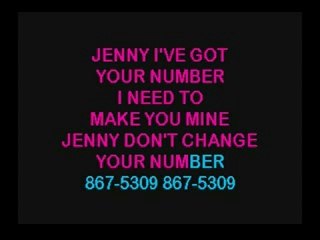 867-5309 (Jenny) Tommy Tutone Sound Choice
