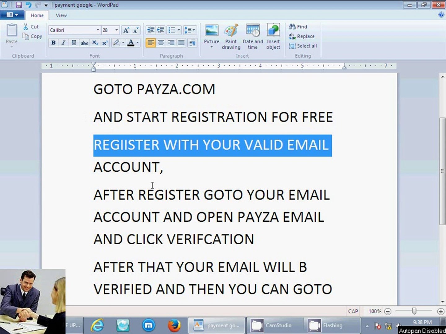 HOW TO MAKE PAYZA ACCOUNT with verification