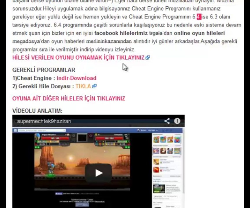 SuperMechs Hileleri Hack Bot Tek Atma Para Yeni
