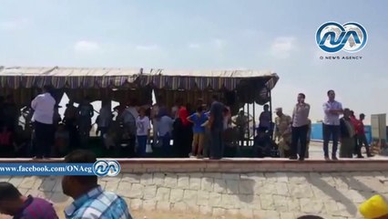 شاهد|| الوفد الشعبي يغادر قناة السويس علي أنغام "السمسمية"