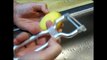 Culina Micro-Plated 6' Peeler (Silver) Extra Sharp Micro-serrated Swivel Blade
