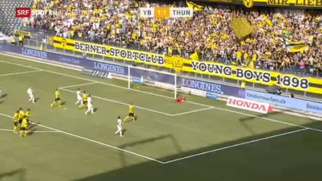Young Boys 1 - 1 Thun 10/08/14