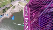 95 yaşında 150 metreden atlayarak bungee jumping yaptı
