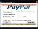 PayPal Money Adder 2013 - latest version of PayPal Adder tool !