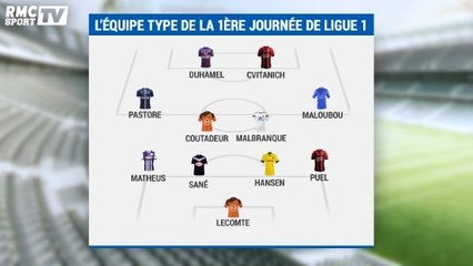 Ligue 1 : onze type 1ère journée RMC Sport