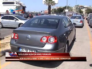 TATİLCİLERİN SEÇİM İÇİN DÖNÜŞ YOLCULUĞU
