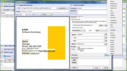 How to send email by matching up with the data in the CSV spreadsheet
