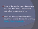 Download online videos using G Downloader