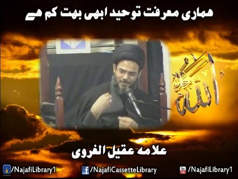 Hamari Marifat Touheed Abhi Bhot Kam Hai | Allama Aqeel Ul Gharavi