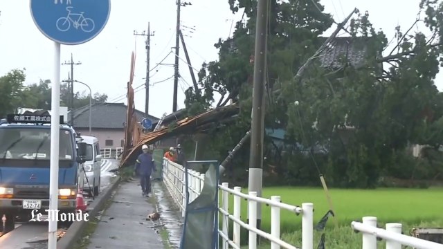 Vidéo : les dégâts de la tempête Halong au Japon