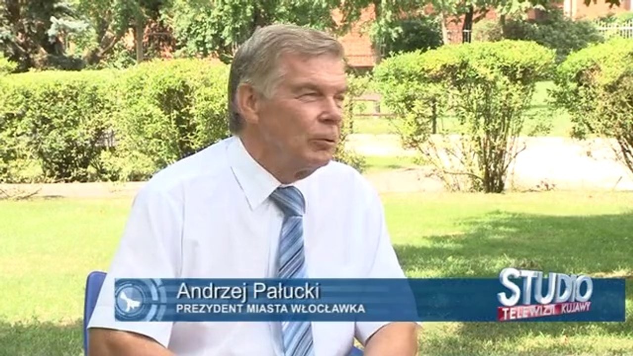 Prezydent Włocławka Andrzej Pałucki gościerm w Telewizji Kujawy.