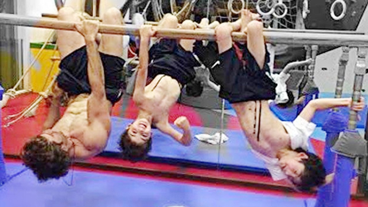 Hrithik Roshan Hits The GYM With Son's Hrehaan & Hridaan !
