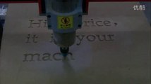 6090A model cnc router machine engraving words video for our client