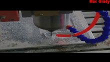 Aluminum cutting cnc router machine working video