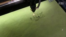 CO2 laser cutting machine for cutting canvas