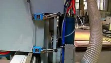 Liear type auto tool change cnc router machine working video with machine details