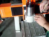 Mini cnc router machine with rotary device for  flat material engraving and steel pipe engraving