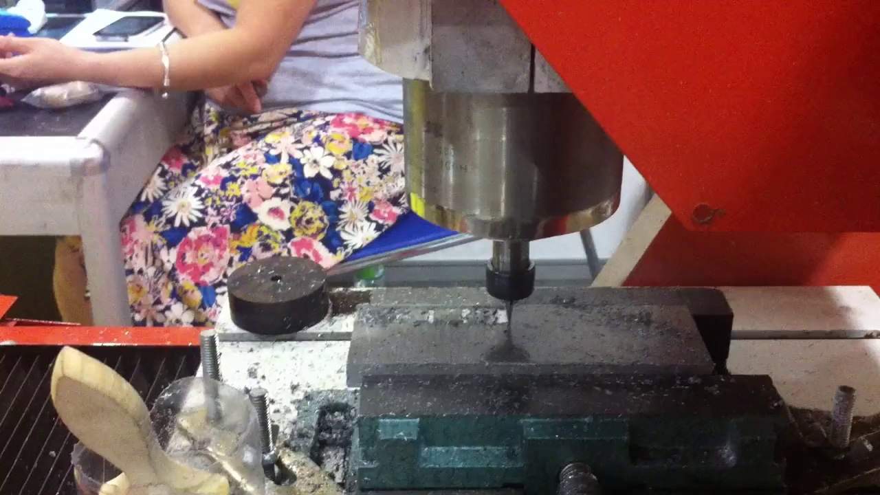 Mini cnc router machine engraving aluminum video