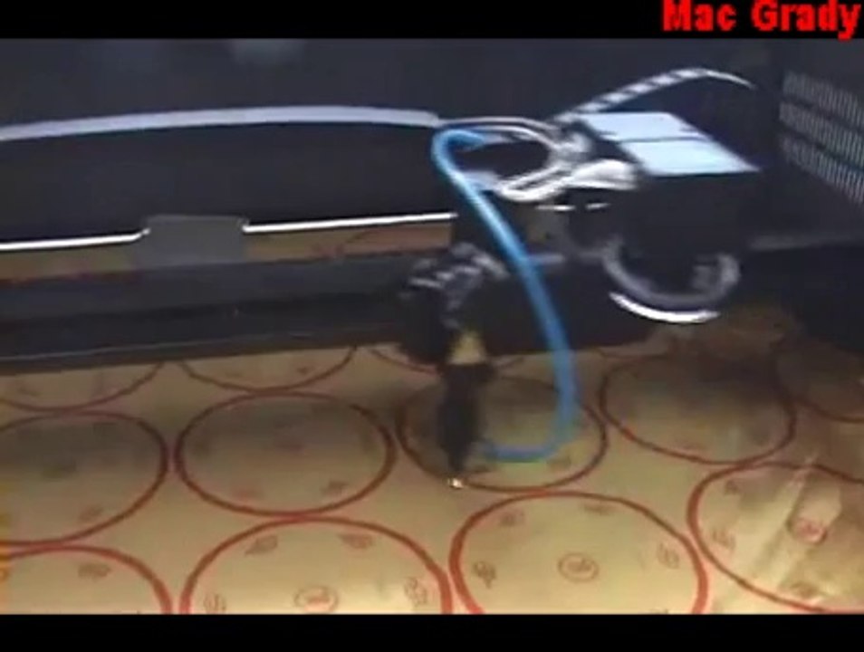 CNC laser cutting machine work on printed fabric with CCD camera function