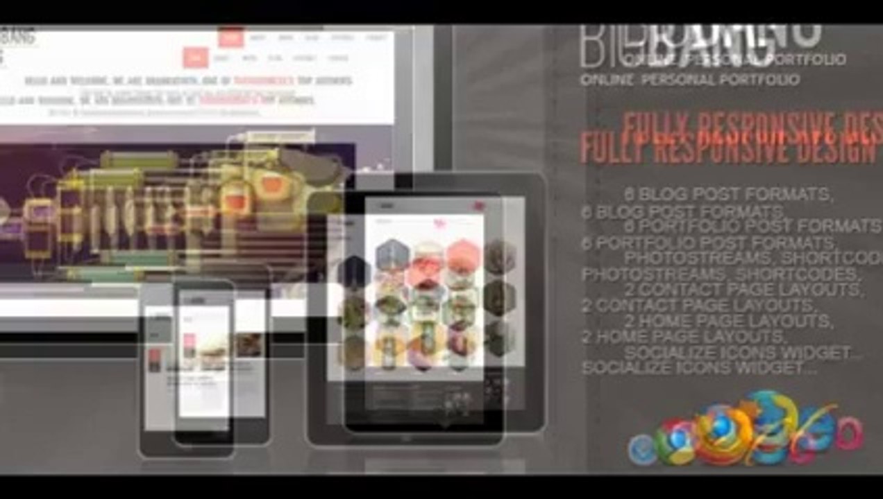 Bigbang Responsive WordPress Template free download