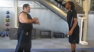 Weight Training for Kung Fu and explosive power p4 two handed push defense