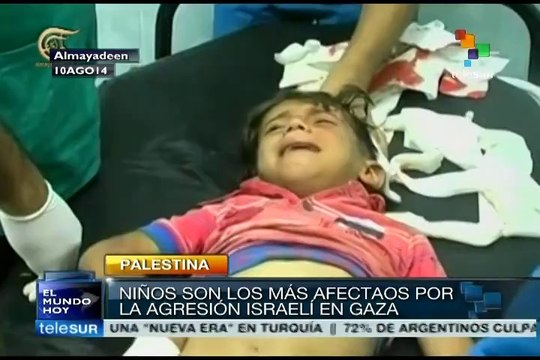 Niños gazatíes, los más vulnerables de ataques israelíes: UNICEF