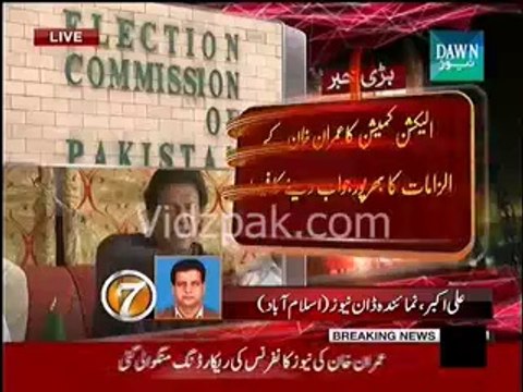 Election Commission of Pakistan to respond to Imran Khan's allegations about poll rigging