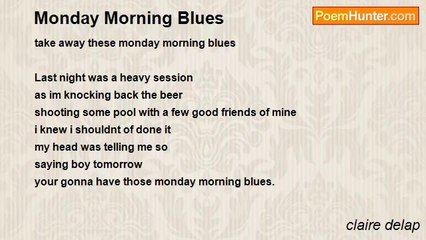 claire delap - Monday Morning Blues