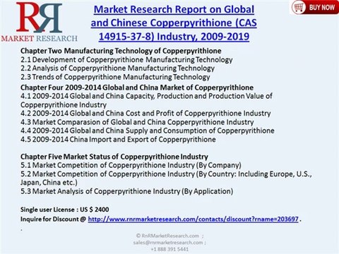 Global and Chinese Copperpyrithione Industry (CAS 14915-37-8) 2019