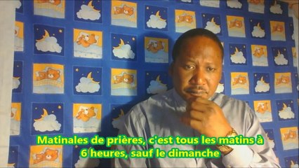 MATINALE DE PRIERE DU 12 AOUT 2014