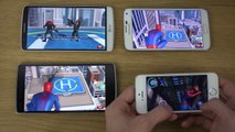 The Amazing Spider Man 2 OnePlus One vs. Samsung Galaxy S5 vs. LG G3 vs. iPhone 5S - 4K Gaming Revie