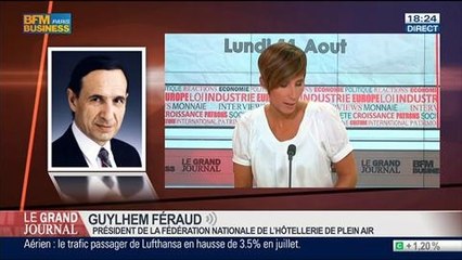 Guylhem Féraud, président de la Fédération nationale de l'hôtellerie de plein air, dans Le Grand Journal - 11/08 2/7
