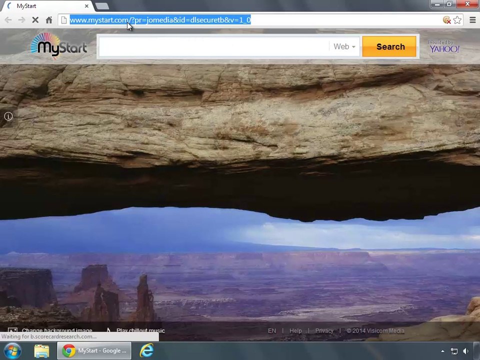 Delete MyStart by IncrediBar Hijacker