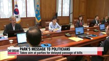 President Park says political parties also responsible for delayed bills passage