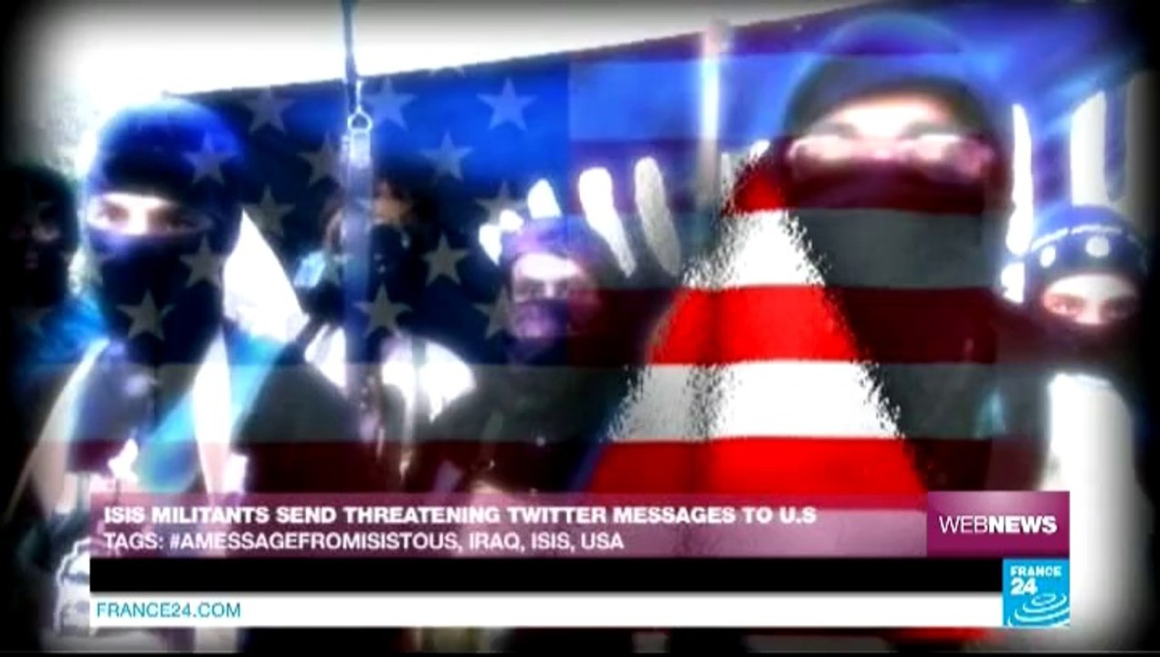 WEB NEWS - ISIS militants send threatening Twitter messages to US