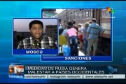 Países occidentales resultan afectados por sanciones contra Rusia