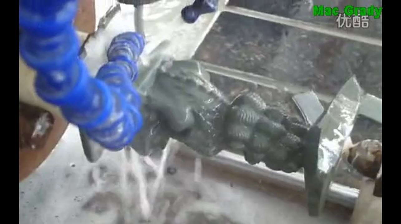 Stone cnc router machine, carving stone sculpture video, China stone cnc router