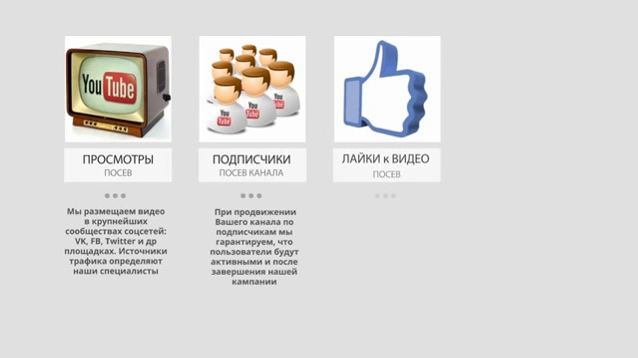 Раскрутка видео на YouTube